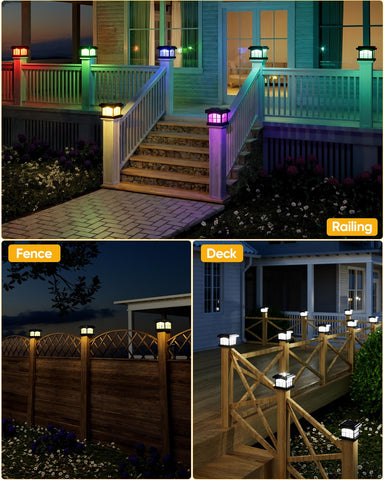PARTPHONER lighting is ideal for fences, decks, patios, and gardens.
