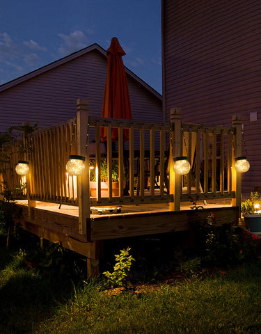 PARTPHONER solar lantern creates festive ambience for gardens and events.
