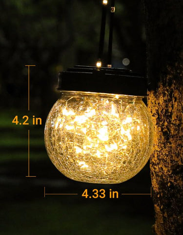 PARTPHONER solar lantern handle-light adds decorative charm on dark evenings.