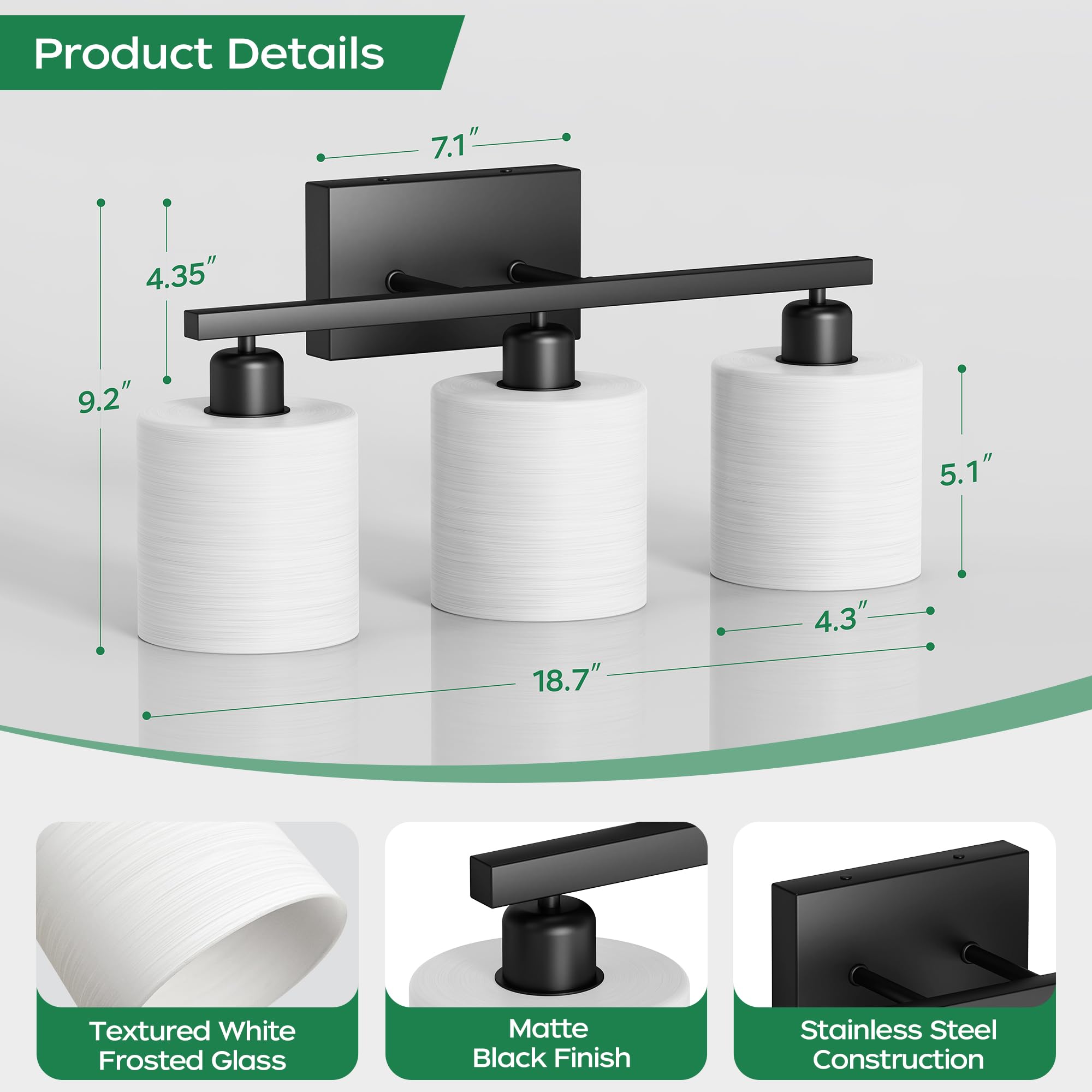 PARTPHONER stainless steel construction ensures durability in damp bathrooms.