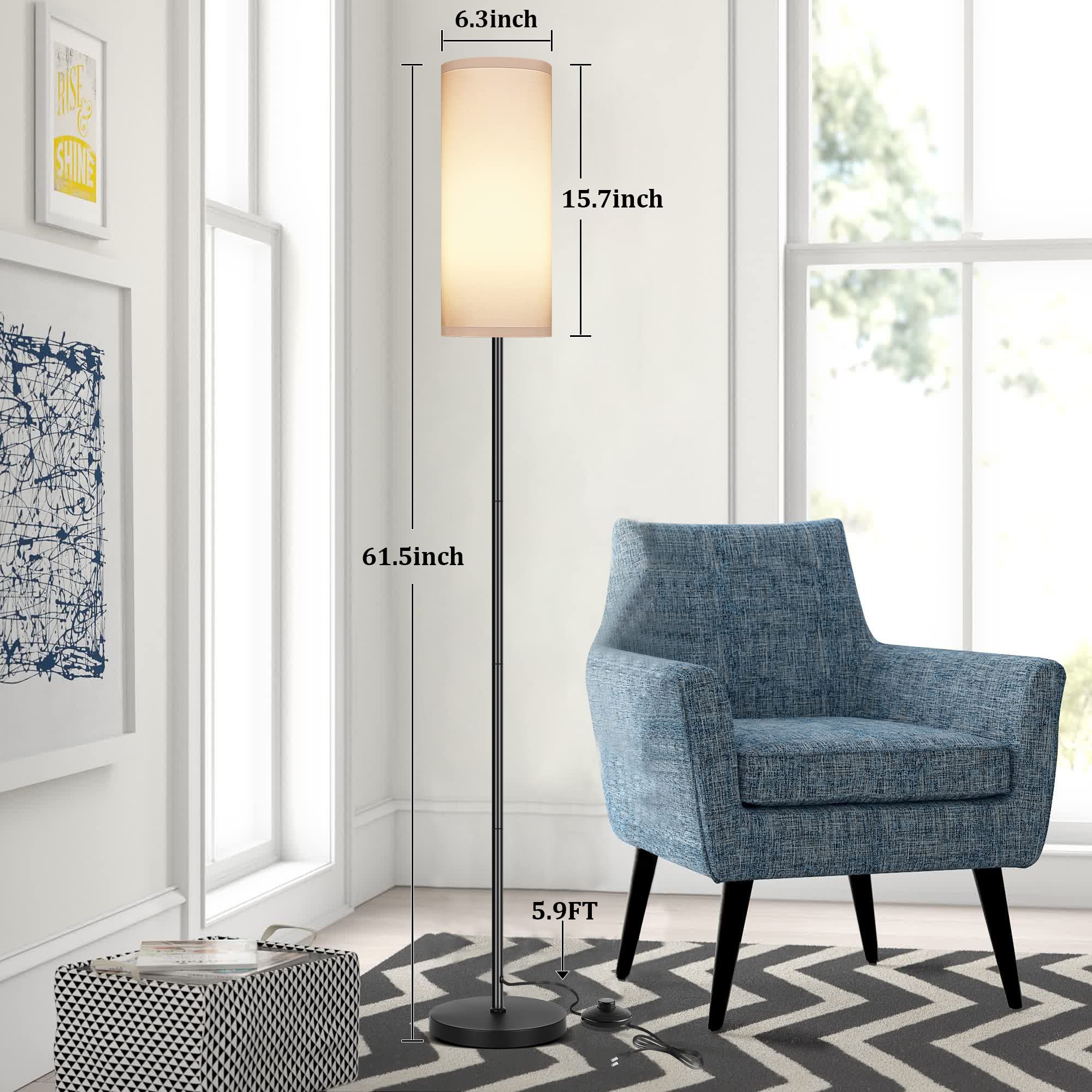 PARTPHONER standing lamp in living room demonstrates versatile lighting for reading