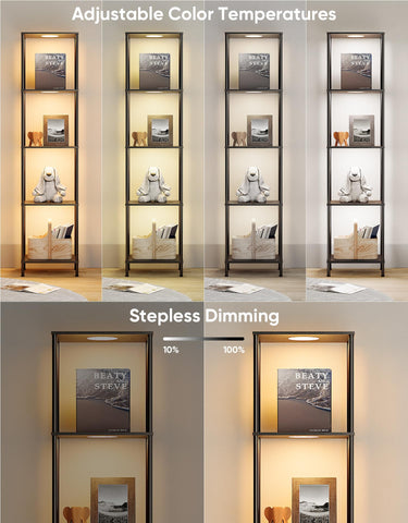 PARTPHONER sturdy wood and metal frame provides stable support for displays.
