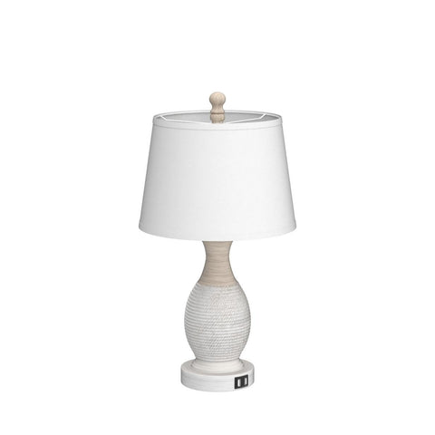 PARTPHONER lamps with rope motif detail on the base.