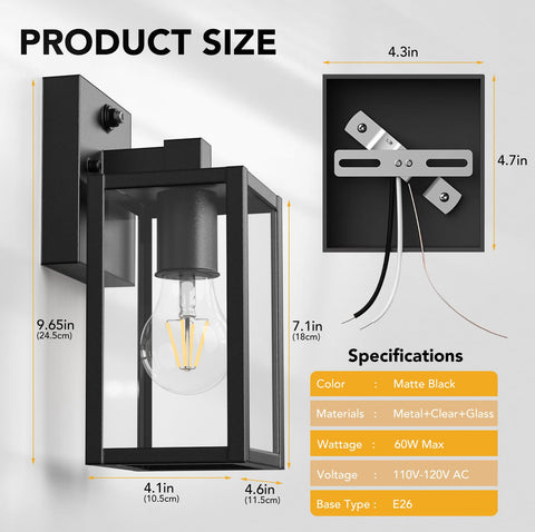 PARTPHONER tempered glass panel guarantees clear, soft illumination outside your doorway.