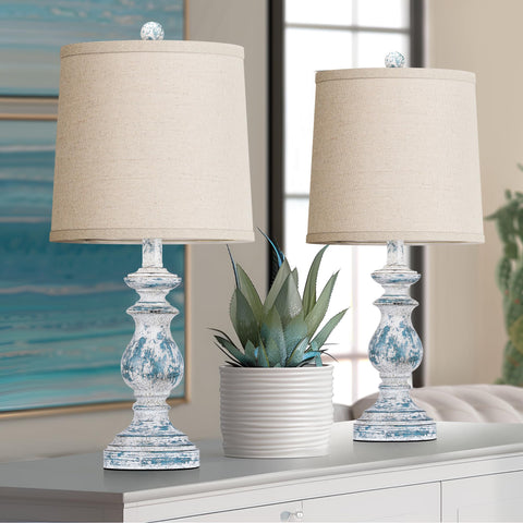 PARTPHONER traditional table lamp set with rustic finish for warm living spaces