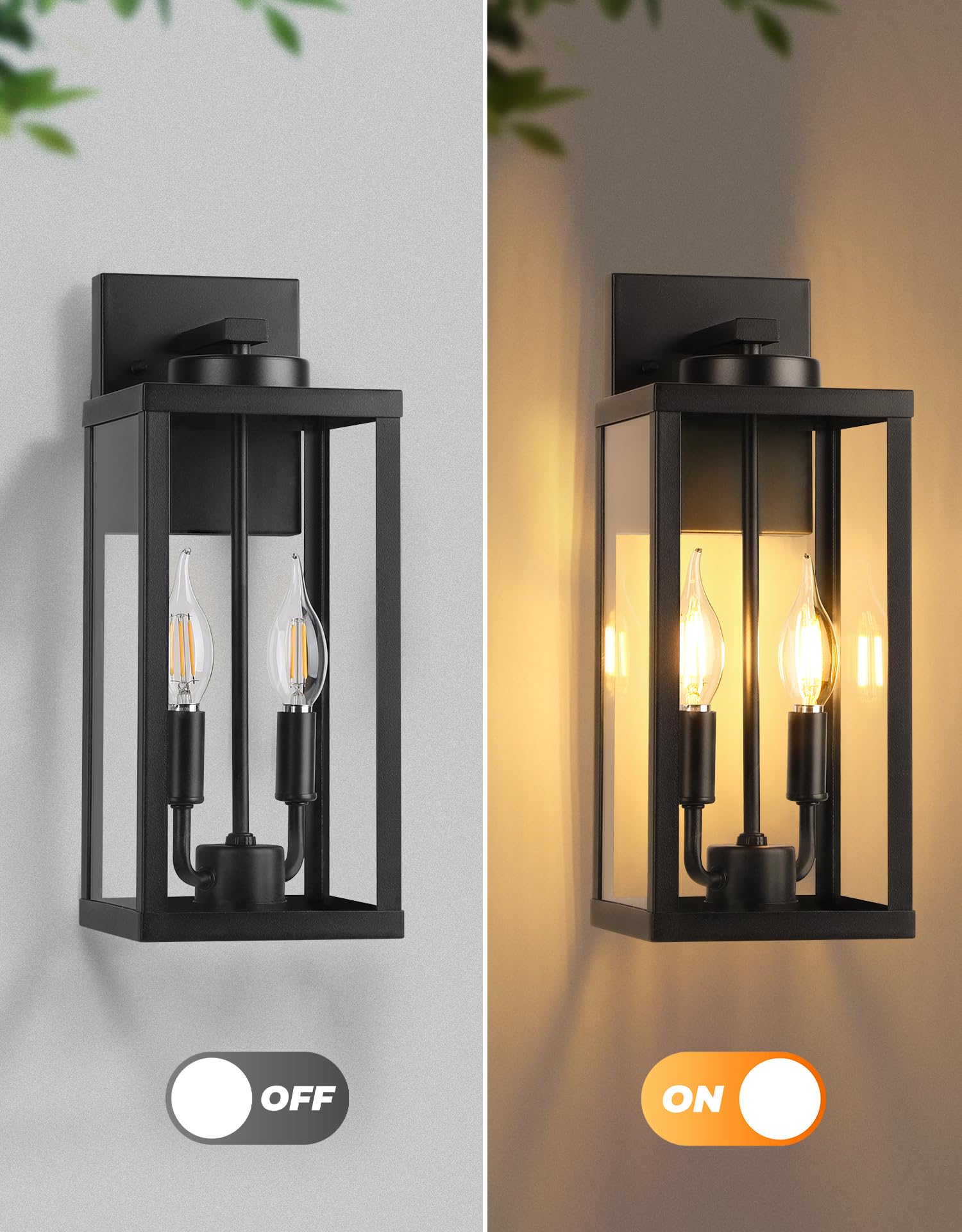 PARTPHONER wall sconce blends traditional and modern for elegant exterior ambience.