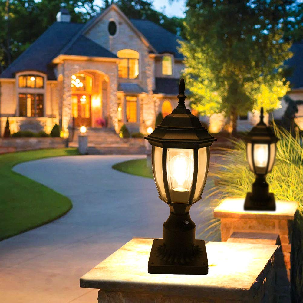 PARTPHONER waterproof exterior light fixture guards against rain