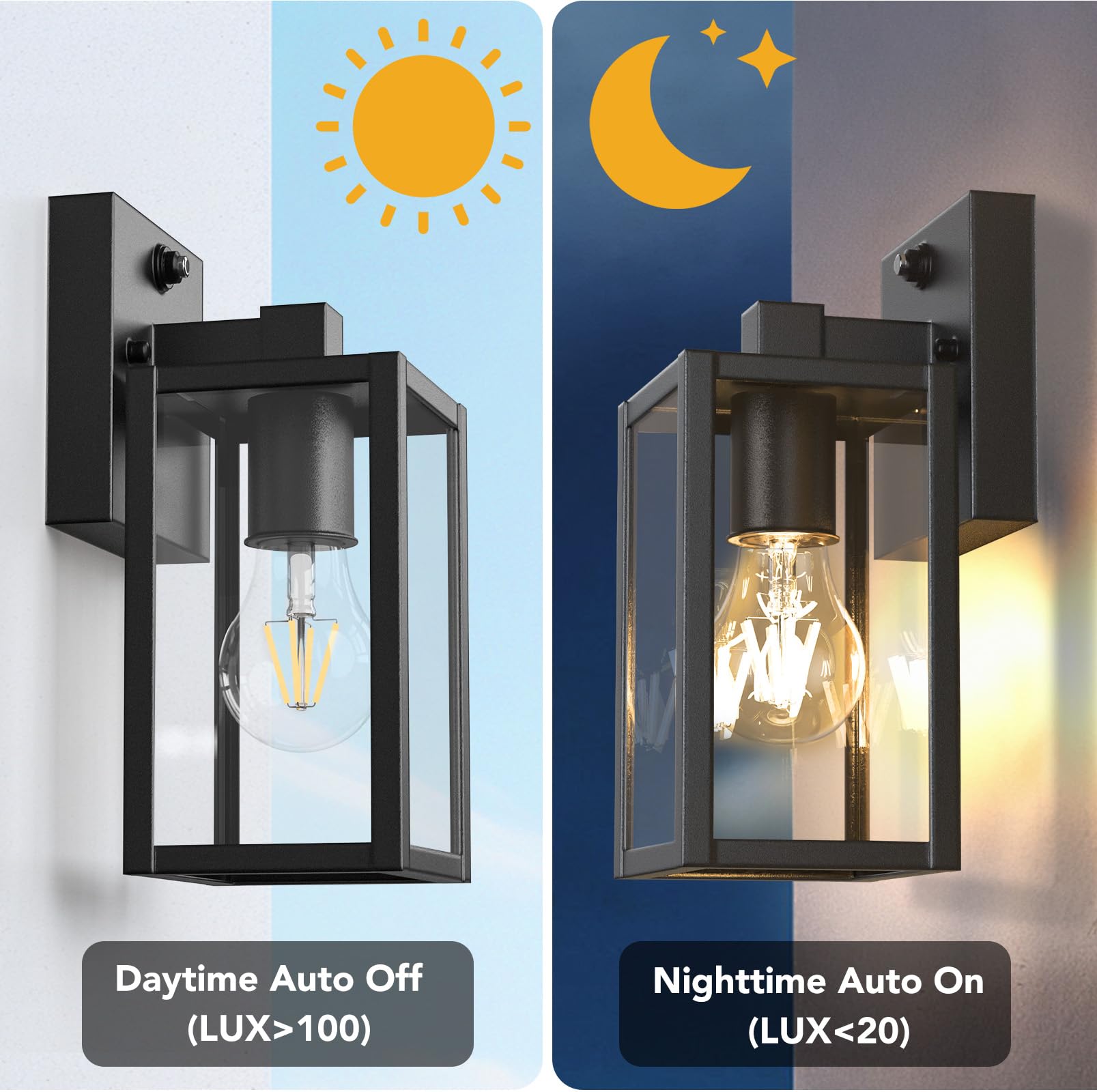 PARTPHONER exterior sconce with waterproof design for all weather resilience.