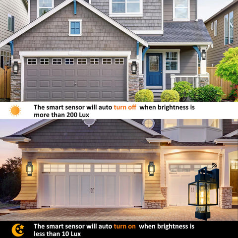 PARTPHONER weather-resistant exterior light withstands rain, snow, and ice outdoor use.
