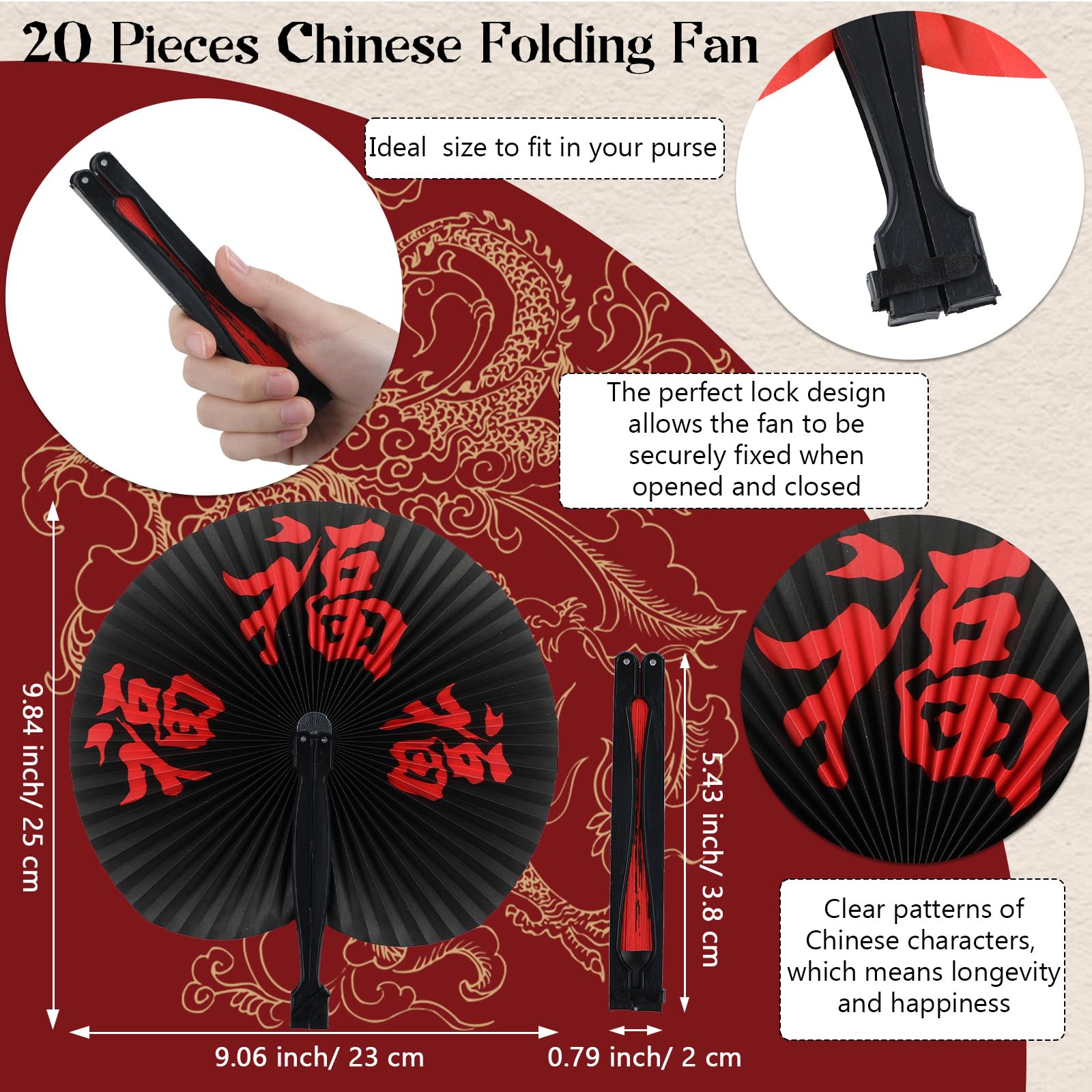 Party Greeting dragon pennant banner brings luck and festive energy to the event.