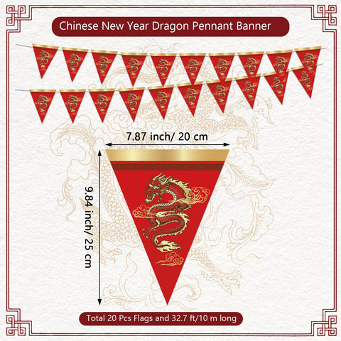 Party Greeting triangle bunting flags decorate long garlands for celebrations.