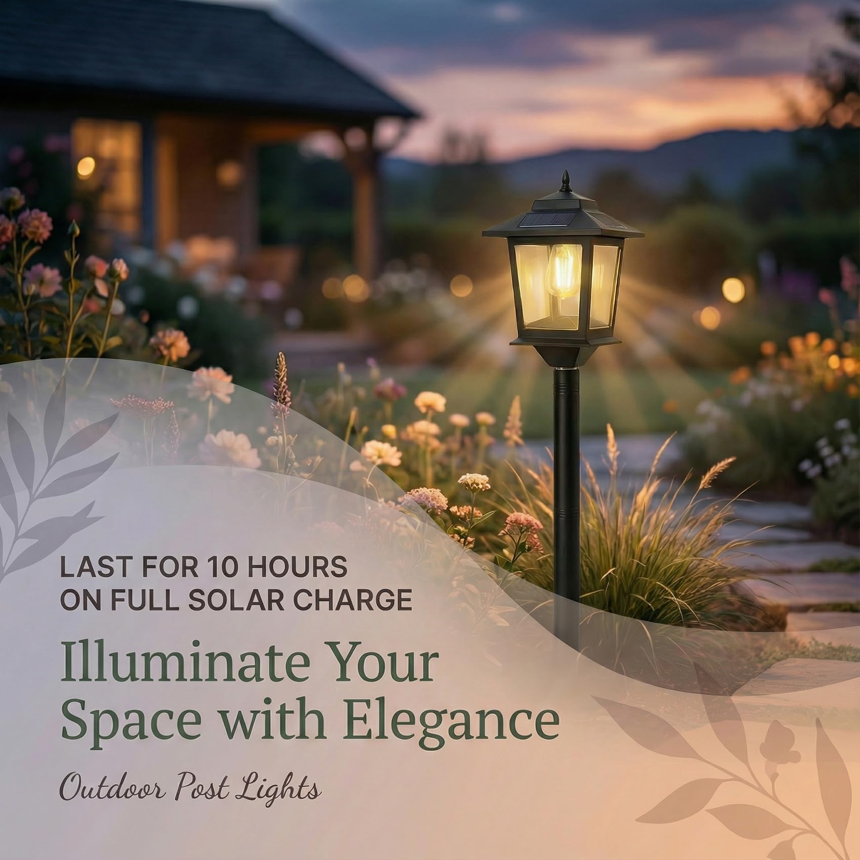 PASAMIC outdoor solar post light 2-pack showcases a durable, weatherproof solution for year-round outdoor lighting.