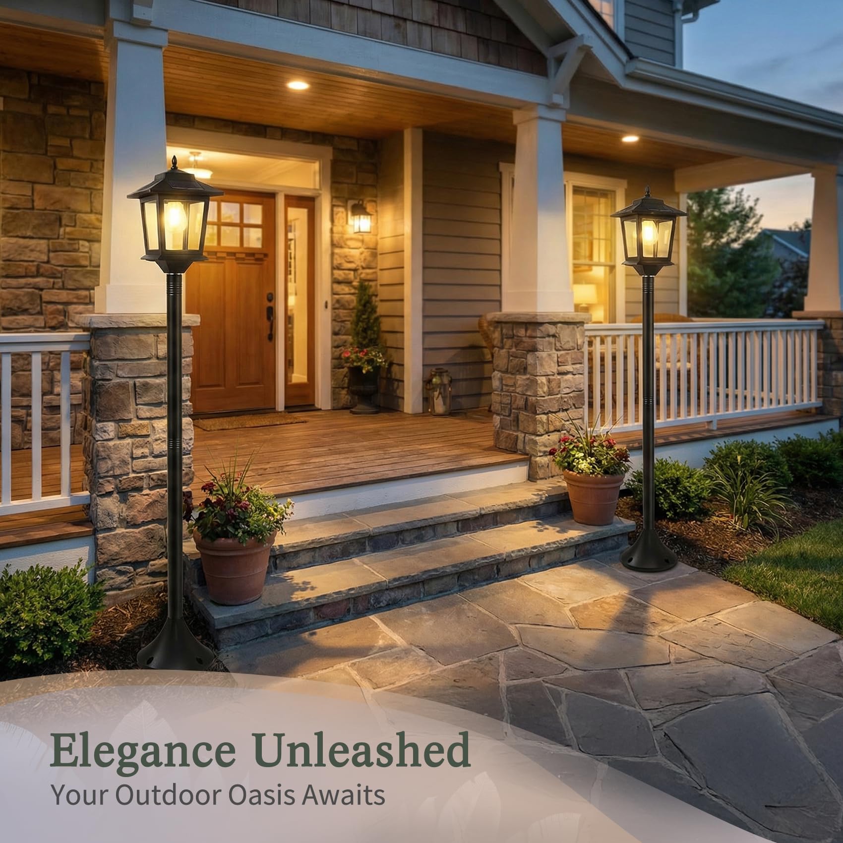 PASAMIC installation base allows simple set-up on cement or lawn without wiring.