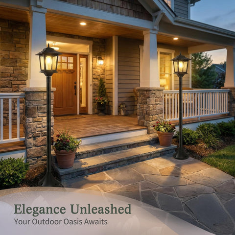 PASAMIC installation base allows simple set-up on cement or lawn without wiring.