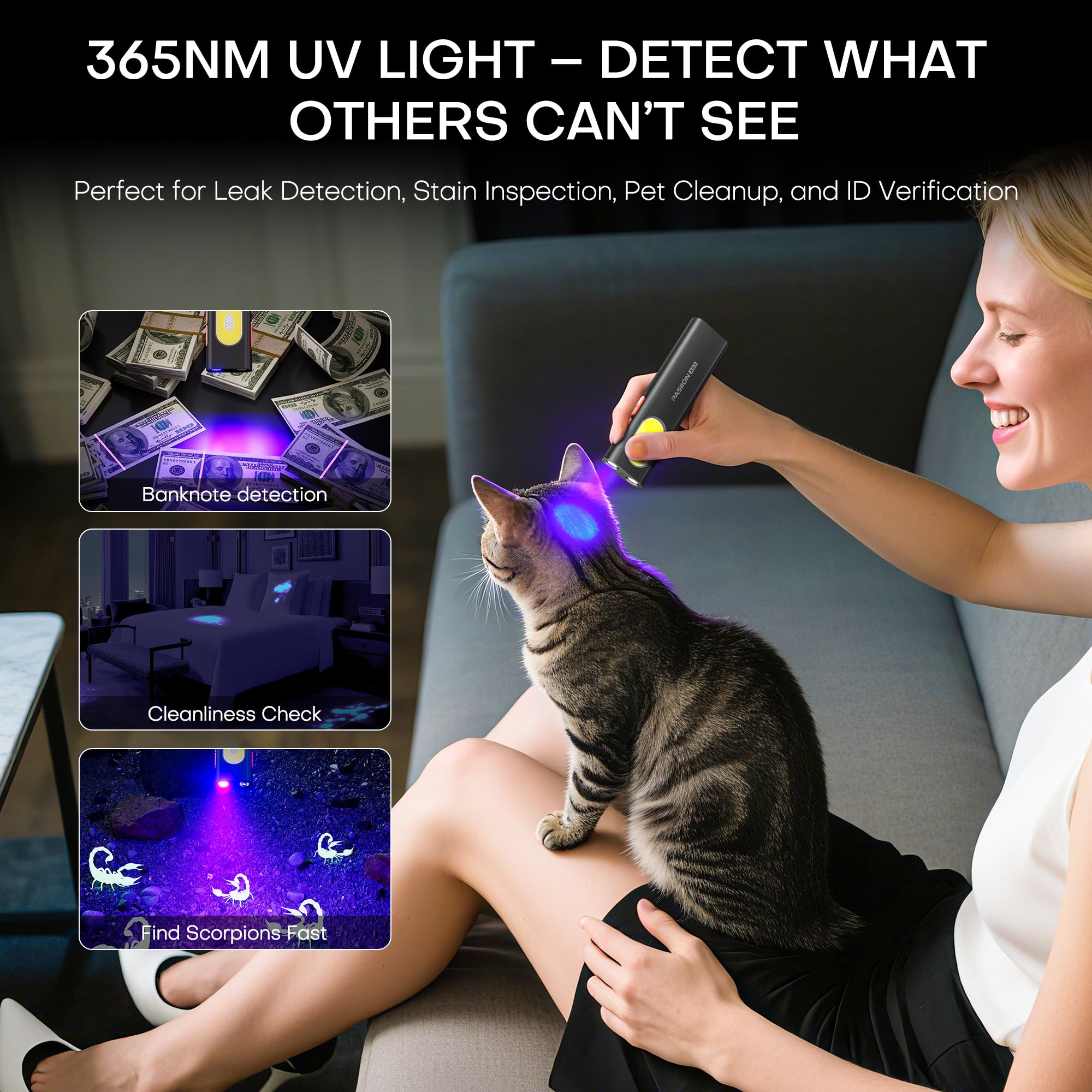 PASIION EDC flashlight red light mode for presentations and signaling