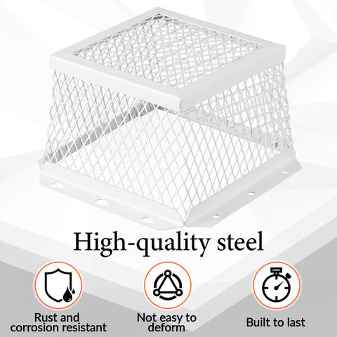 Close-up of Pasimy vent guard showing rust-proof stainless steel finish.