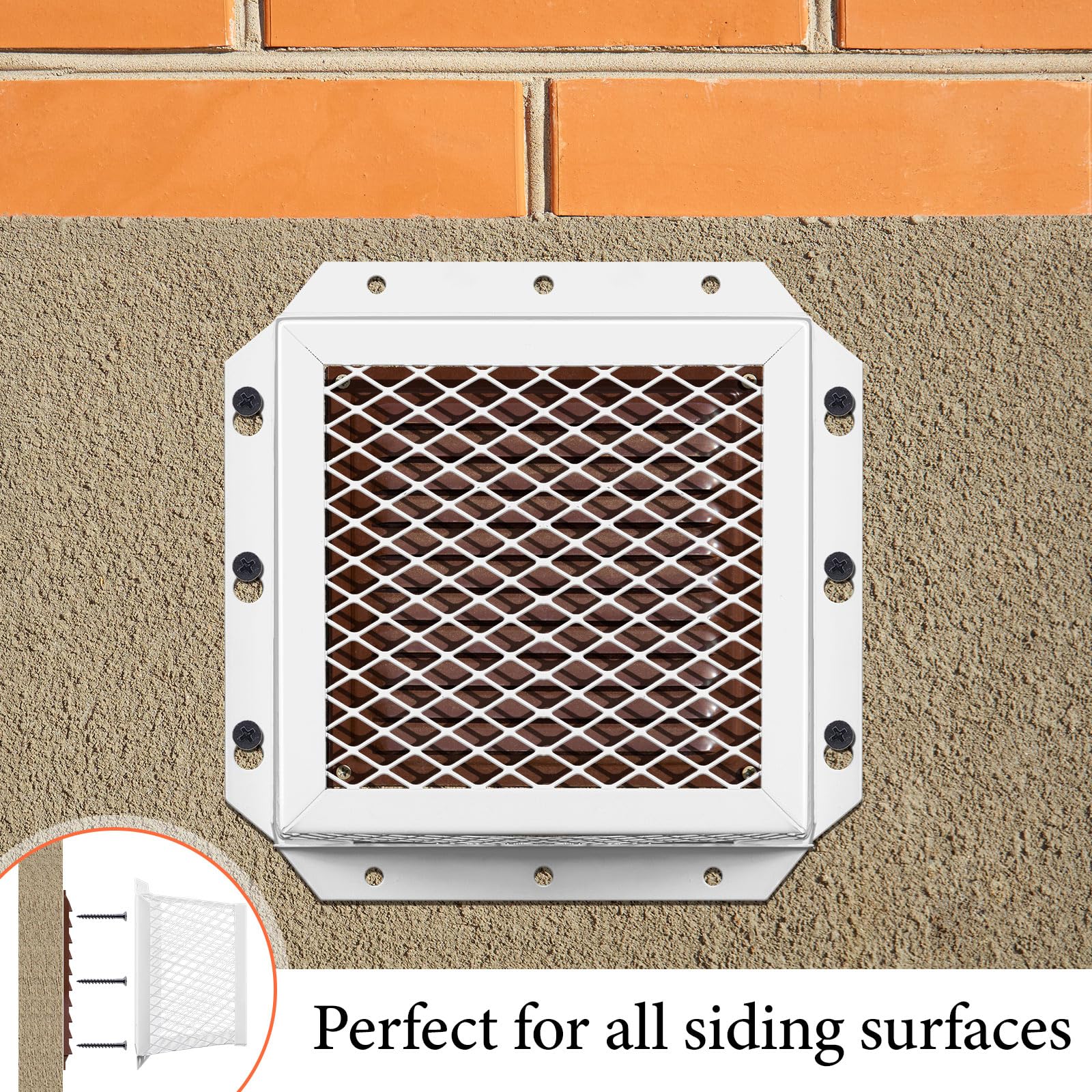 White Pasimy hood-style exhaust cover for kitchen and bathroom vents.