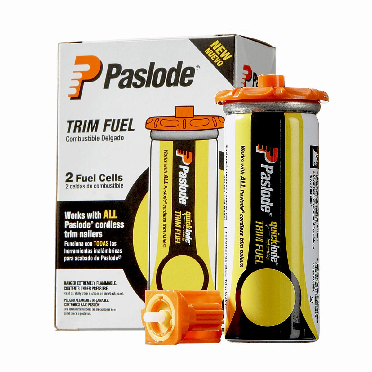 Paslode universal yellow trim fuel cell 816007 quick-load action for fast framing
