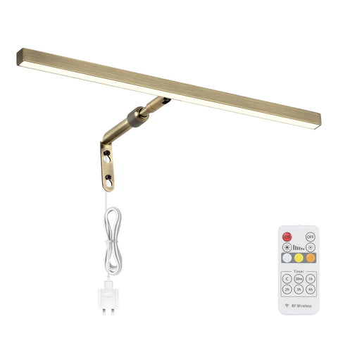 Pasoar LED picture light 16-inch provides warm, even illumination for art displays