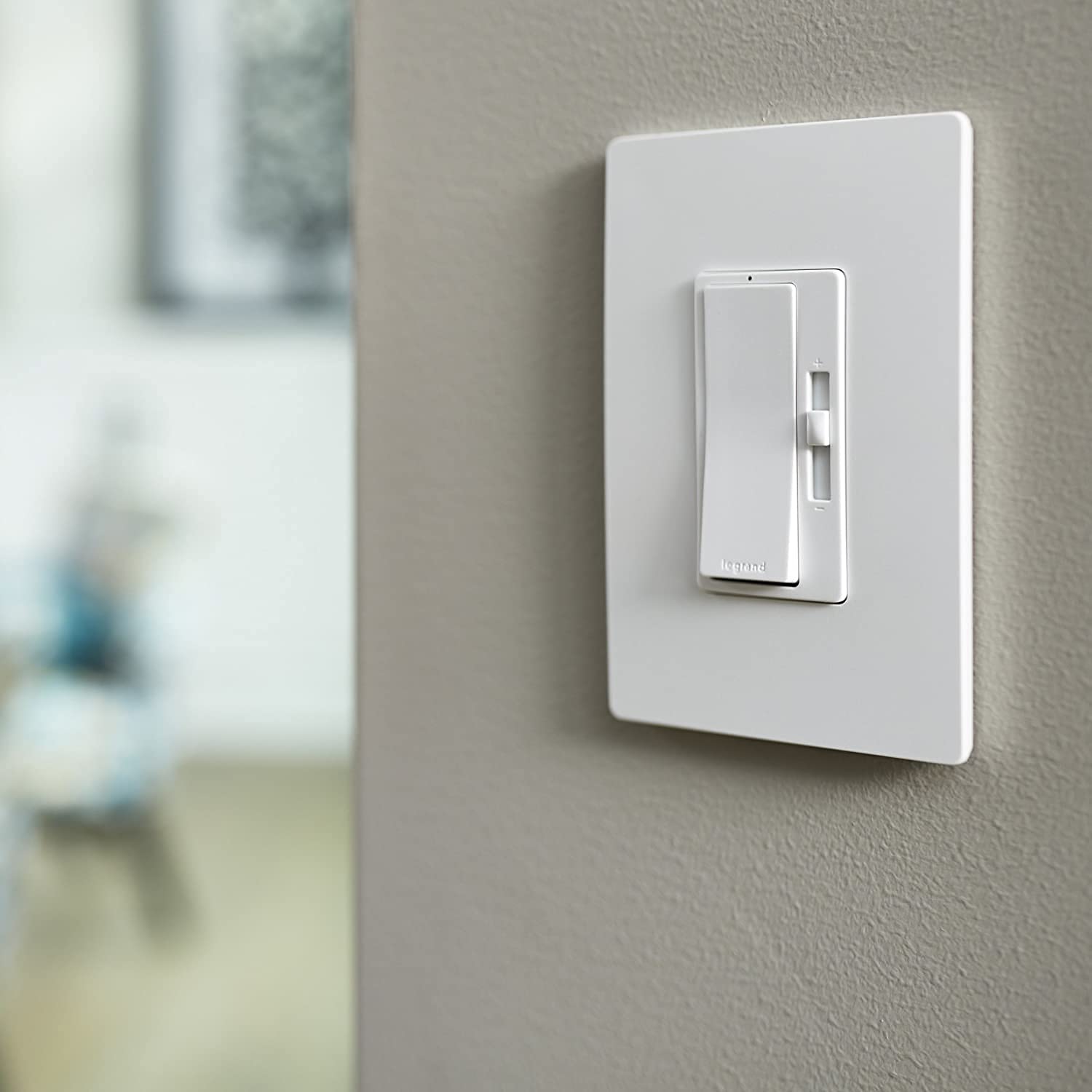 Low-profile Radiant wall plate in white for modern decor