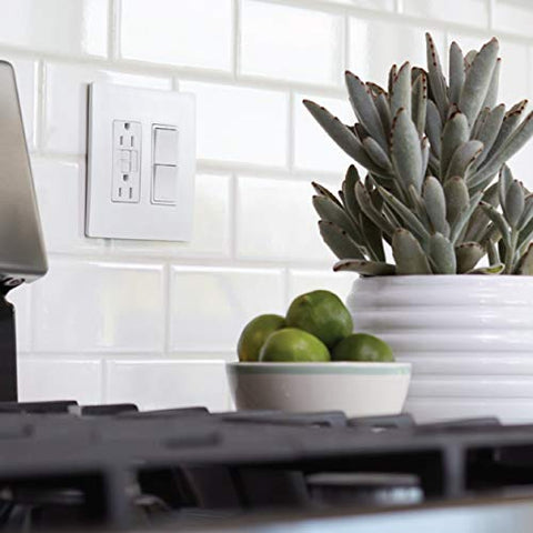 Pass & Seymour Radiant clean white finish complements modern interiors