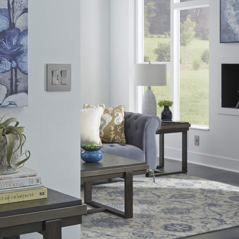 Pass & Seymour Radiant interchangeable white face suits modern interiors.