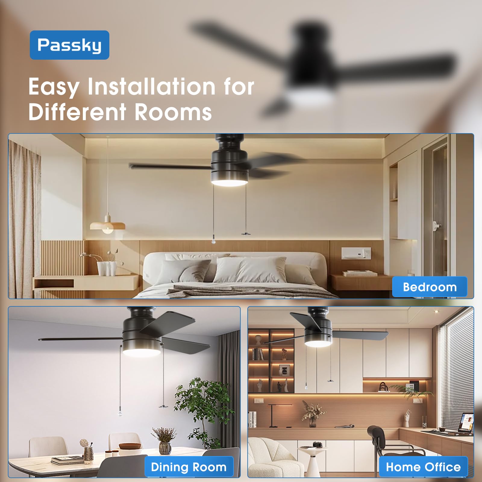 Suitable for bedrooms, living rooms, and covered outdoor spaces.