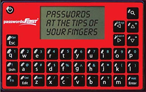 passwordsFAST offline password keeper in palm-sized form for secure data on the go.