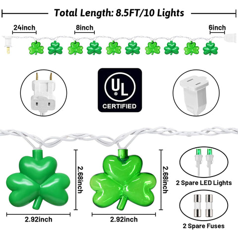 PASUTO green shamrock LEDs outdoors provide cozy garden ambience.