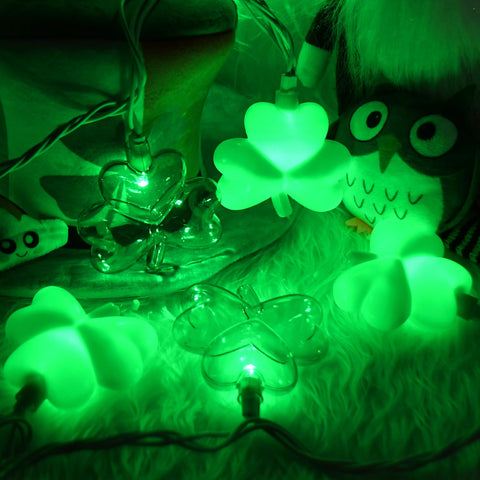 PASUTO IP44 waterproof shamrock lights withstand weather while brightening porches.