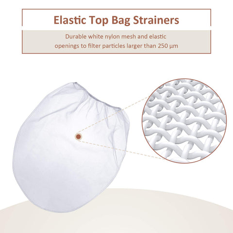 Patelai elastic-top strainer pack, 30 bags, for quick setup and use.