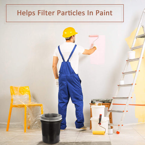 Patelai nylon paint filter bag with fine mesh filters debris for a smoother finish.
