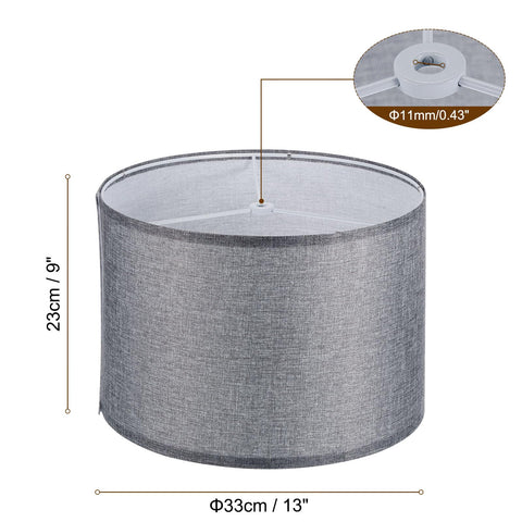 PATIKIL drum shade compatible with harp attachments for easy fitting