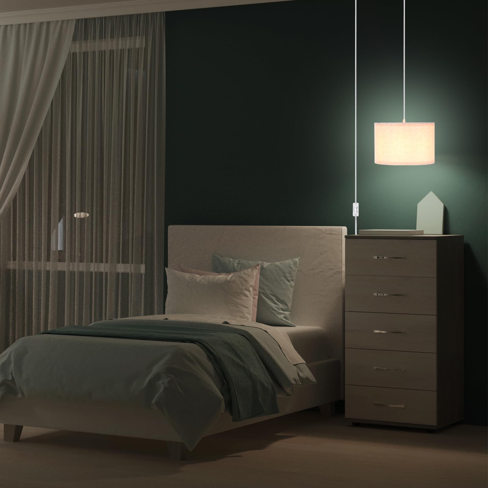 Dining room ambience enhanced by PATIKIL pendant light