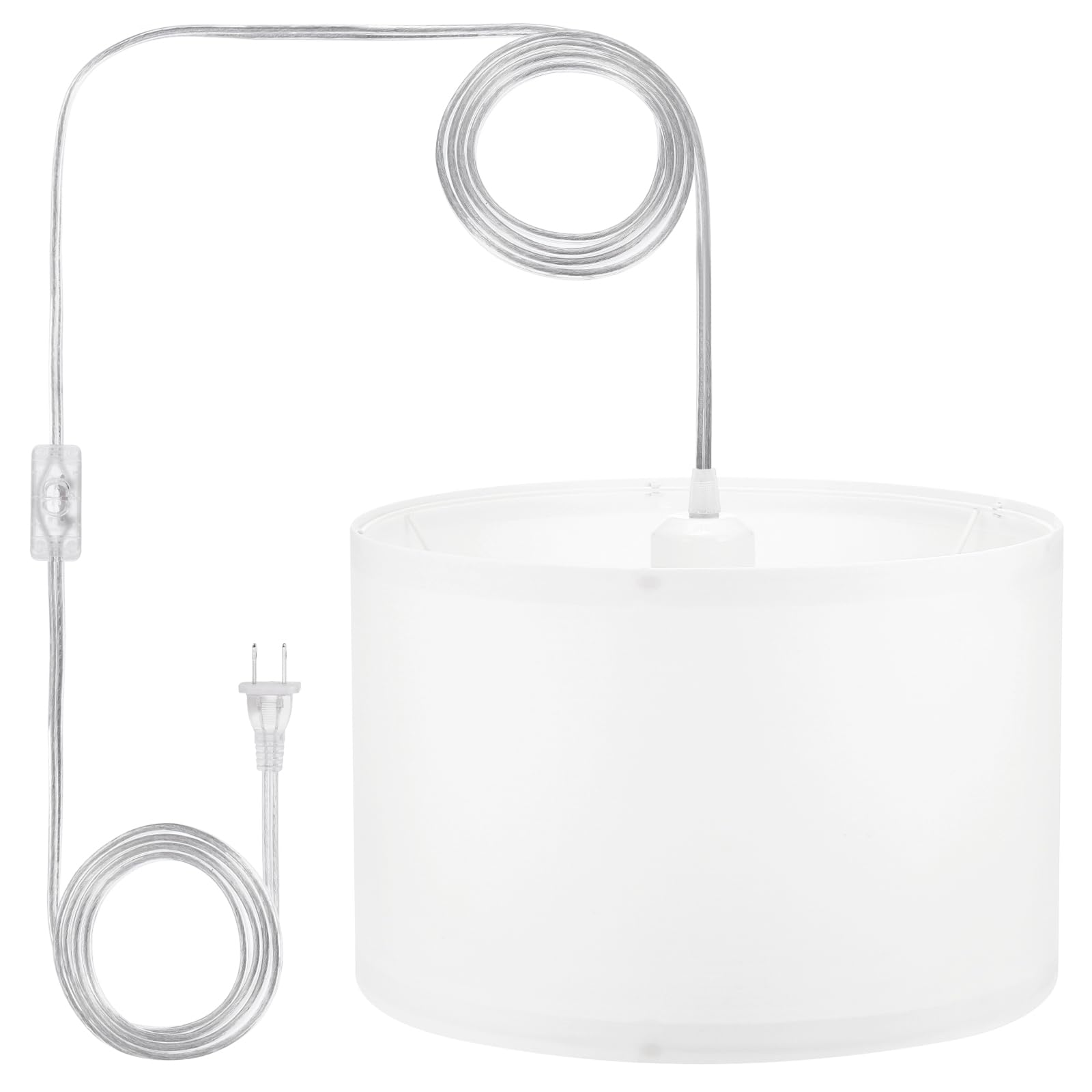 PATIKIL plug-in pendant light with 15ft cord for flexible hanging height