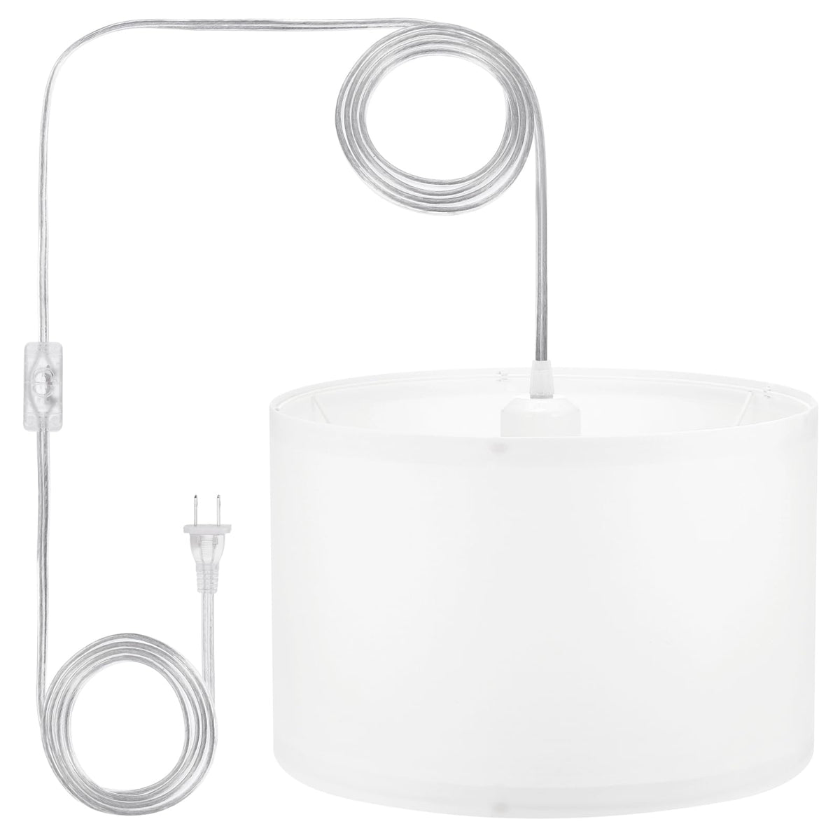 PATIKIL plug-in pendant light with 15ft cord for flexible hanging height