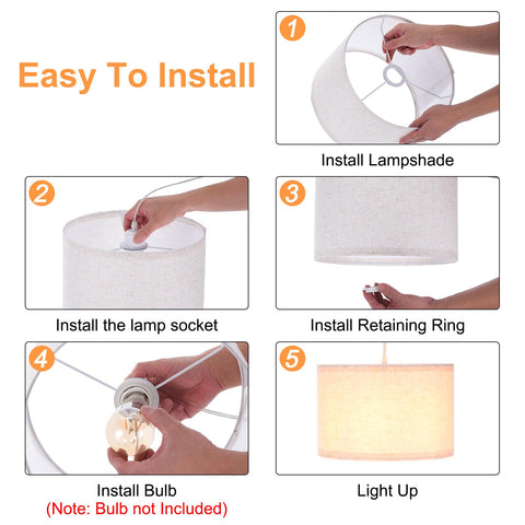 PATIKIL pendant light with E26/E27 socket compatibility