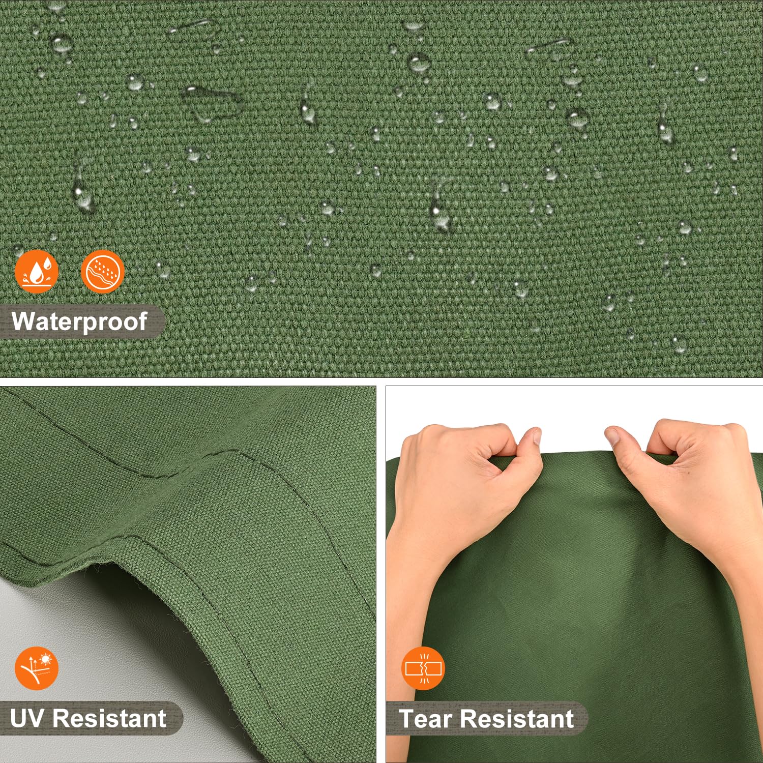 Patiobay canvas tarp 10x12 covers a trailer to guard against weather