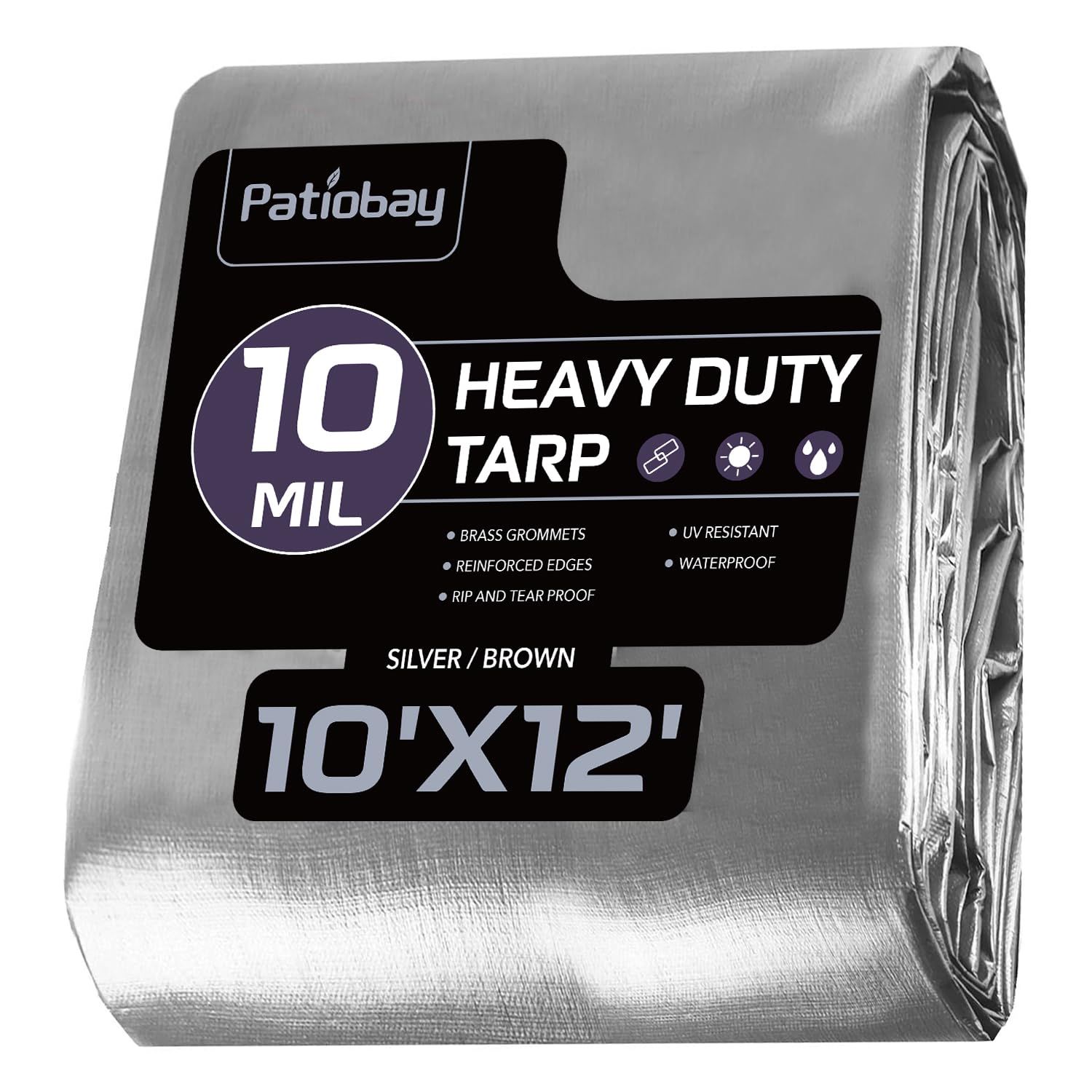 Patiobay Tarp 10x12 in an overall setup for reliable outdoor coverage.