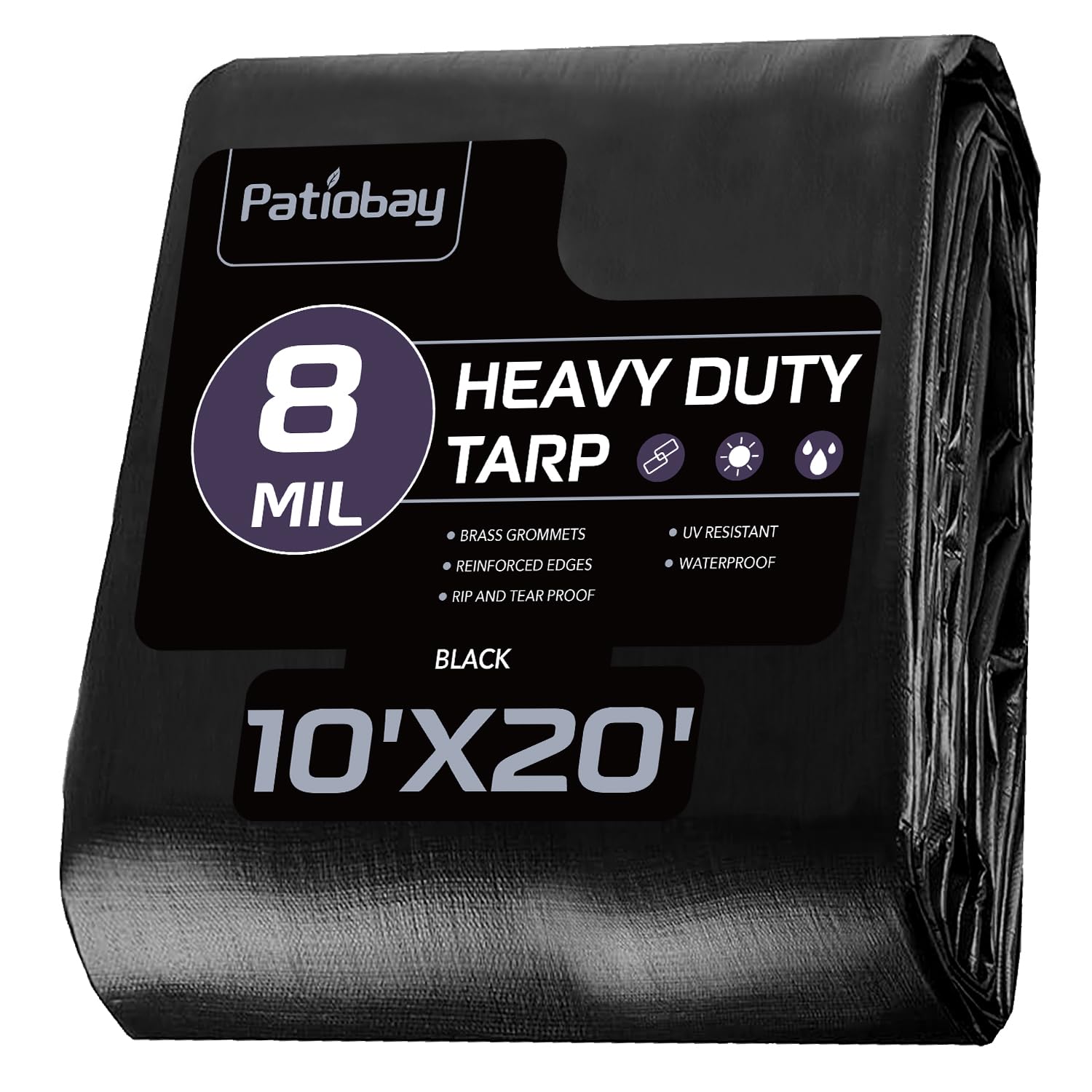 Patiobay Tarp 10x20 laid flat offers durable weatherproof coverage for patios