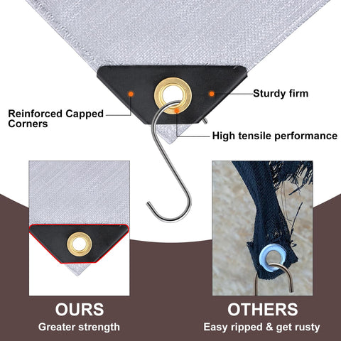 Patiobay 6x8ft versatile sheet for roofs, pools, and camps.