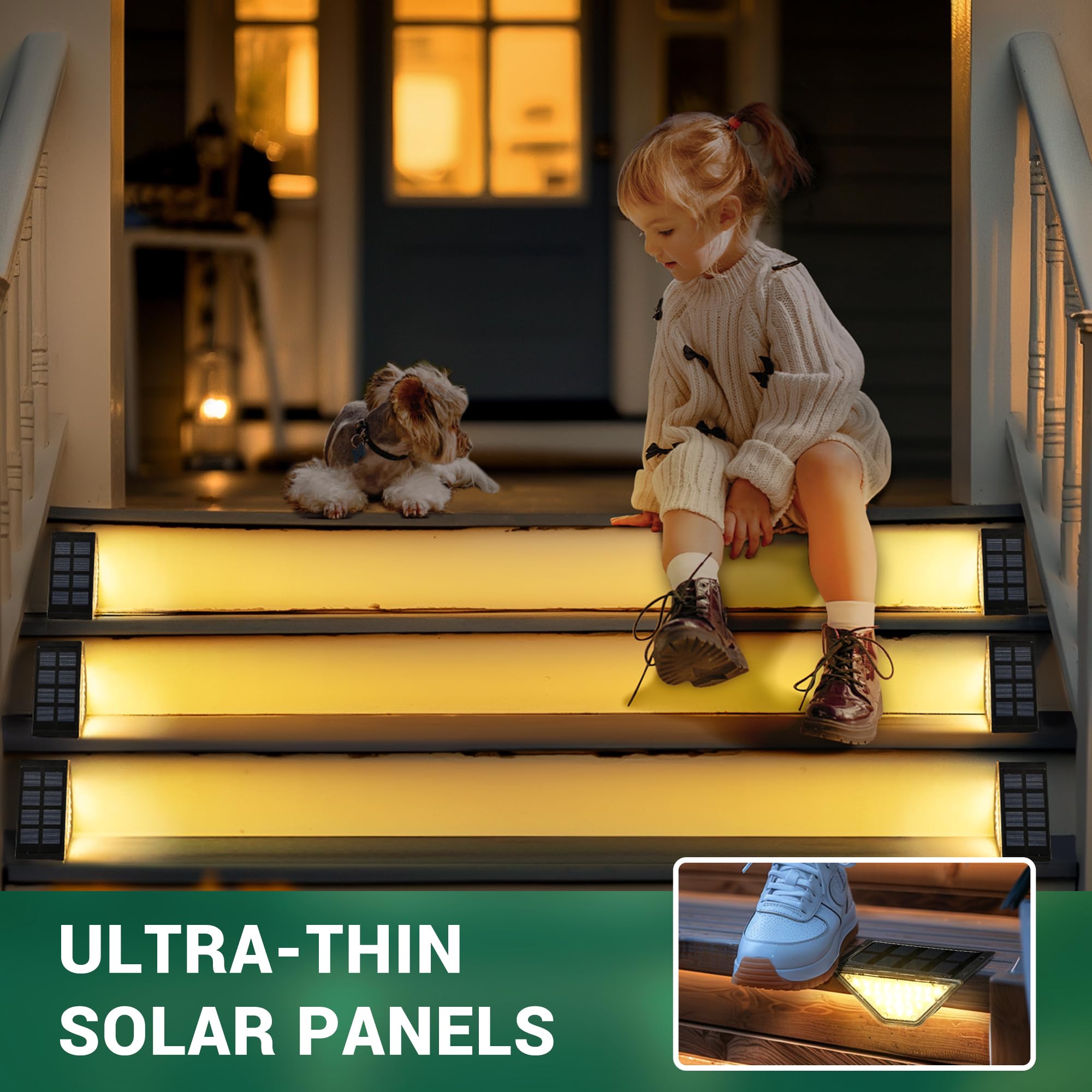 PATIOWIN garden decorative lights provide warm white glow to patios, yards, and pathways.