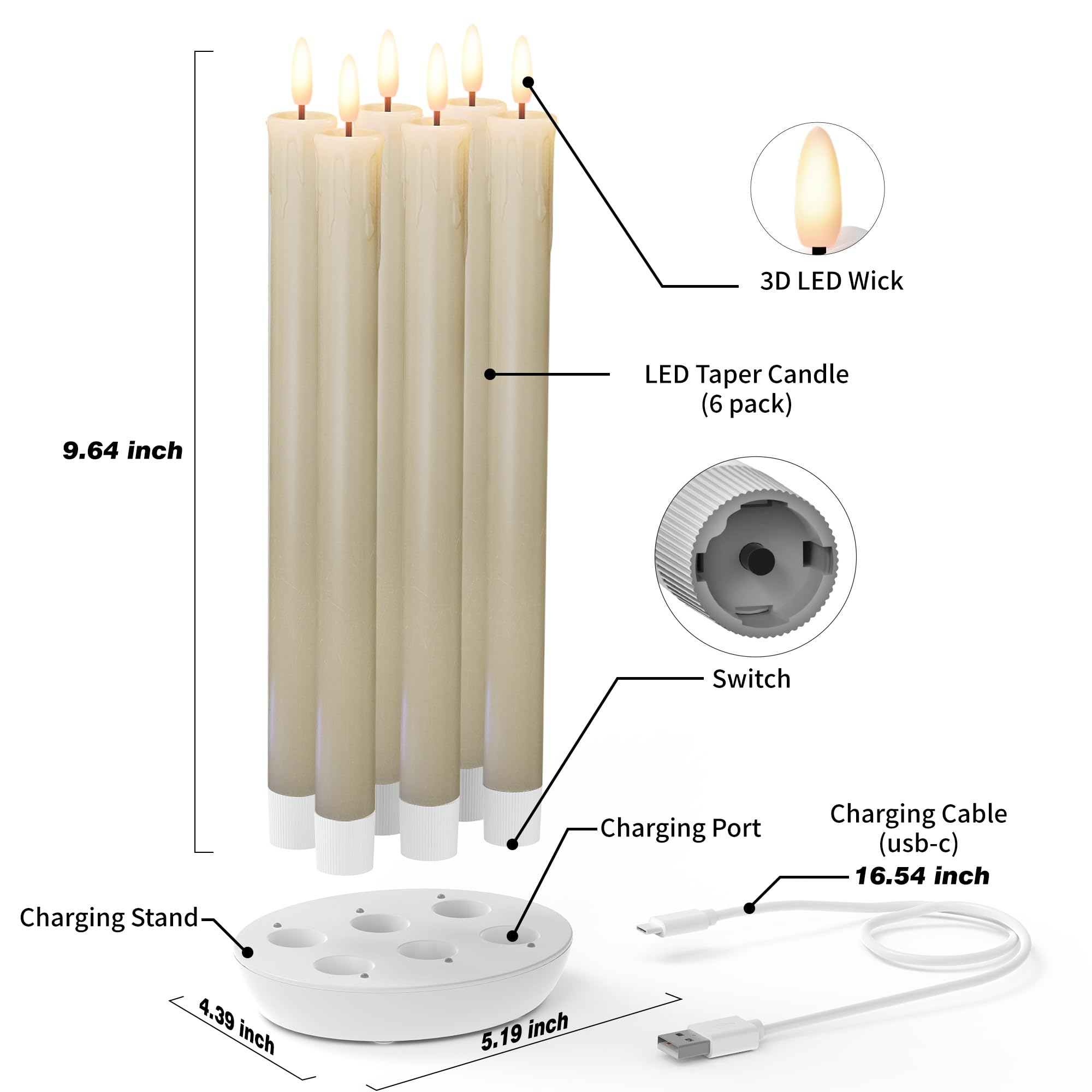 Patiphan 3D flame mimics real candlelight without fire hazards
