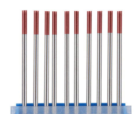 Patriot Tungsten close-up of 2percent thoriated electrodes suitable for high amperage welding.