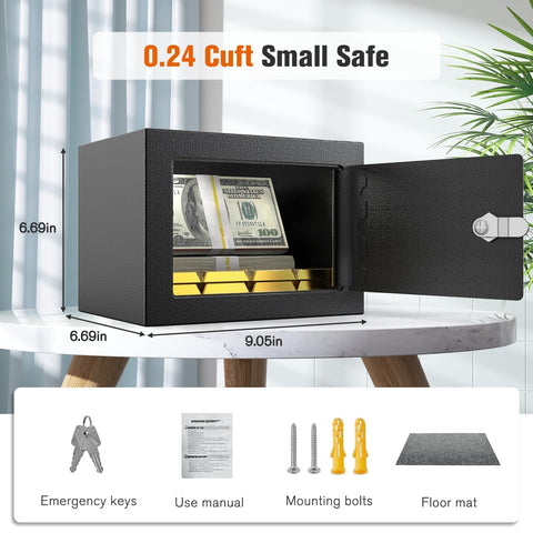 PATRON Small Safe Box compact size fits shelves