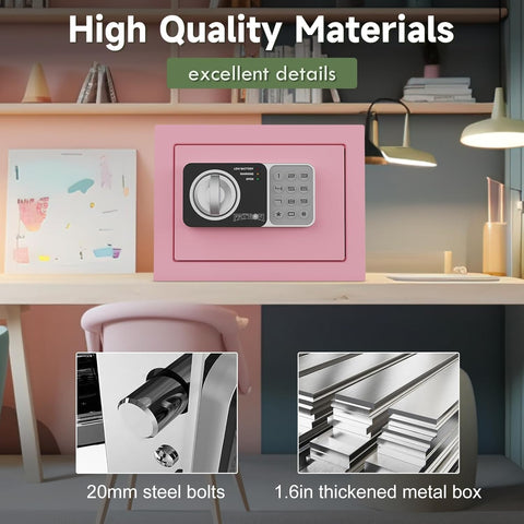 PATRON small safe box door open angle showing easy item retrieval.