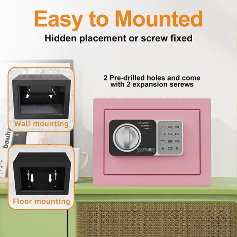 PATRON small safe box heavy-duty steel construction ensures durable protection.