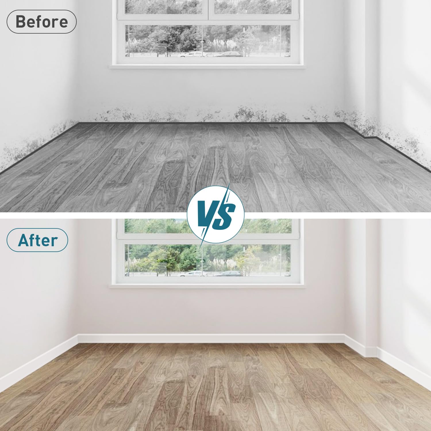 PATTENGO 20 ft roll provides long-lasting room edge protection