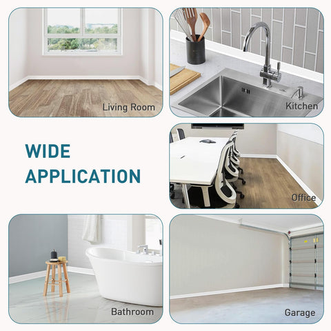 PATTENGO vinyl baseboard trim resists scratches for pet-friendly homes