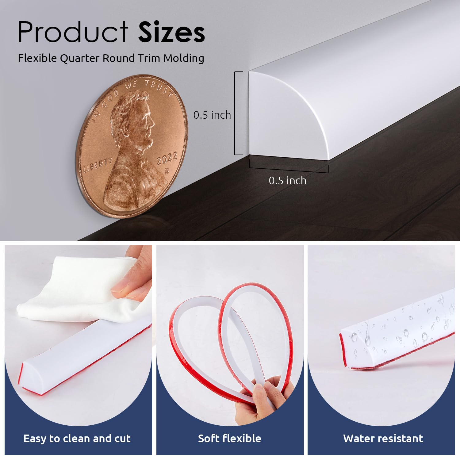 PATTENGO corner-edge trim for walls and cabinets, simple install